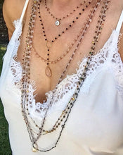 Load image into Gallery viewer, LABRADORITE NECKLACE WITH BAROQUE PEARL - STROMBOLI
