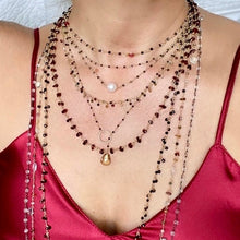 Load image into Gallery viewer, Garnet Chip Necklace - Scarlet
