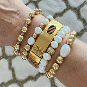 PEARL WITH CZ BALL SISTINE