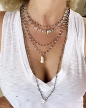 Load image into Gallery viewer, LABRADORITE NECKLACE WITH BAROQUE PEARL - STROMBOLI
