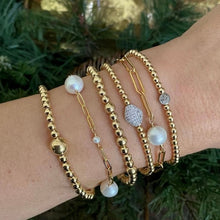 Load image into Gallery viewer, PEARL PAPERCLIP BRACELET CARRIE
