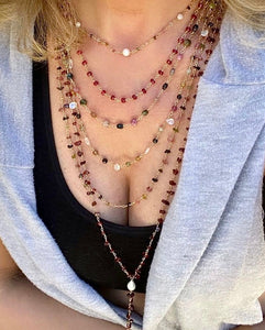 TOURMALINE CHIP NECKLACE - VERONA