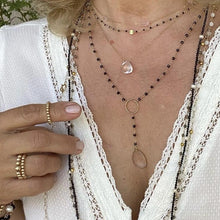 Load image into Gallery viewer, BLACK SPINEL NECKLACE - ROSADA

