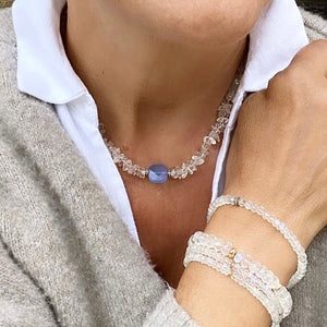 CRYSTAL CHIP NECKLACE - ZOE