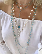 Load image into Gallery viewer, TURQUOISE LARIAT NECKLACE - MAYFAIR

