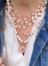 Load image into Gallery viewer, Rose Quartz Necklace - Dora

