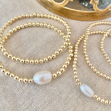 Load image into Gallery viewer, GOLD BEADS WITH PEARL
