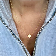 Load image into Gallery viewer, Gold Necklace with Disc
