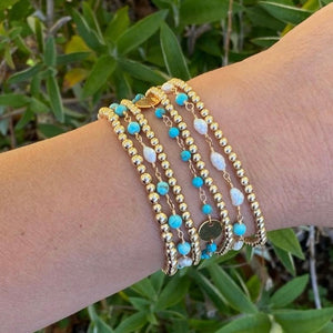 HOWLITE ROSARY BRACELET