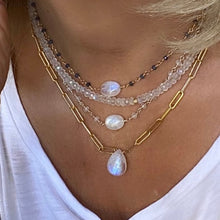 Load image into Gallery viewer, MOONSTONE GOLD NECKLACE - LORNA
